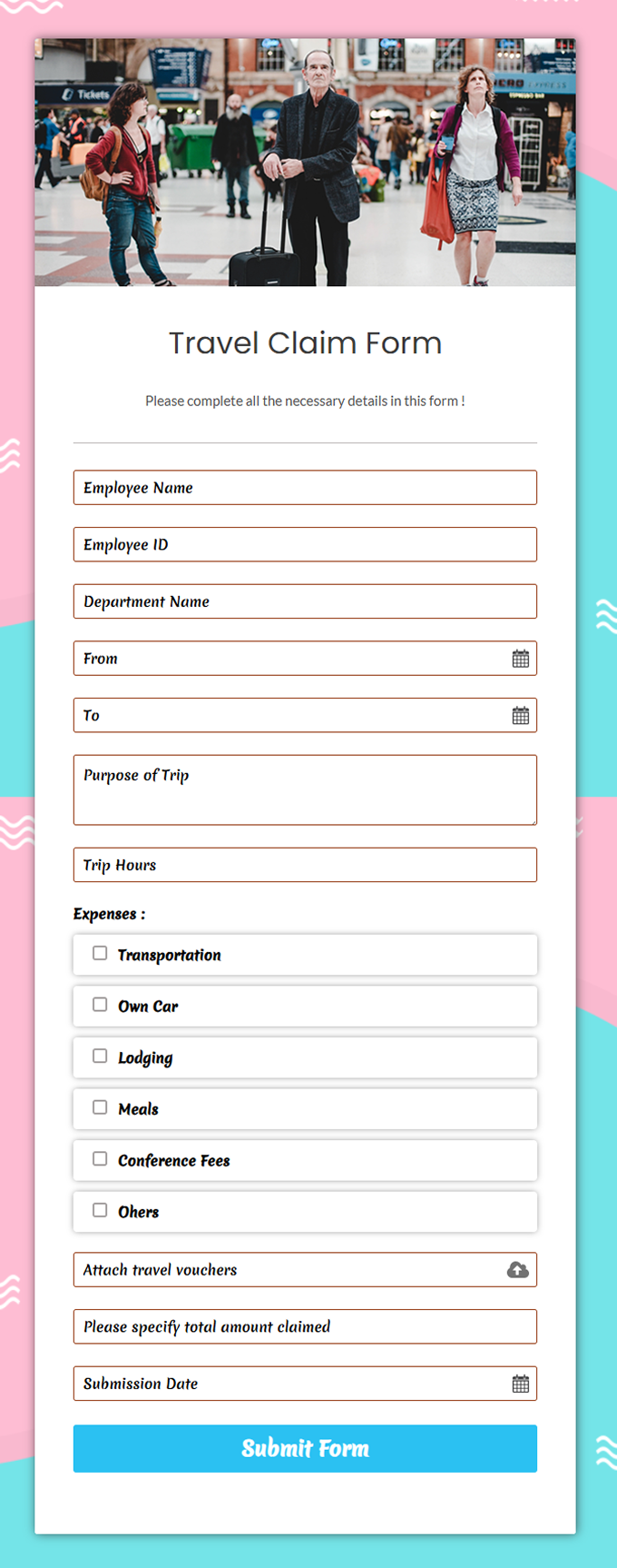Form template